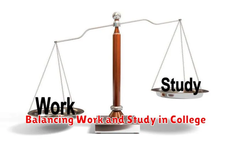Balancing Work and Study in College