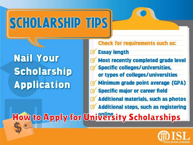 How to Apply for University Scholarships