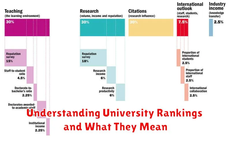 Understanding University Rankings and What They Mean